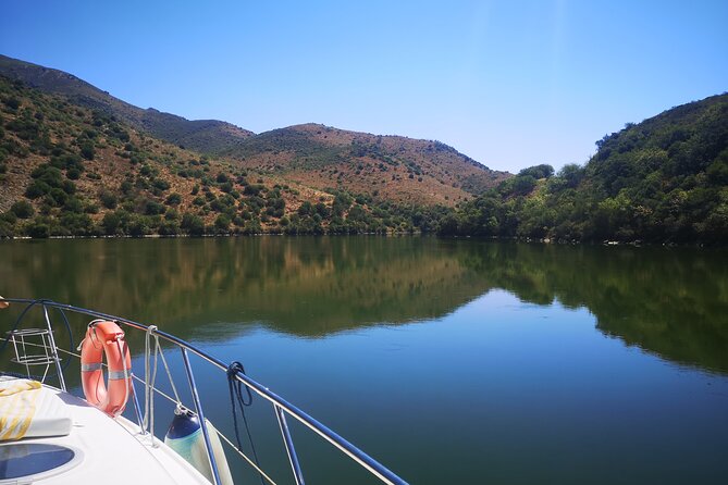 4H Private Boat Trip on the Douro River - Feel the Nature - Rio Inha: boat-only anchorage, meal and wine, then quiet water time