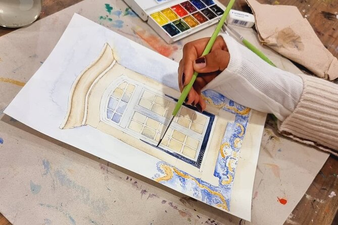 Create Watercolour With Hugo do Lago in Porto - Materials provided, plus the small comforts that keep it relaxing