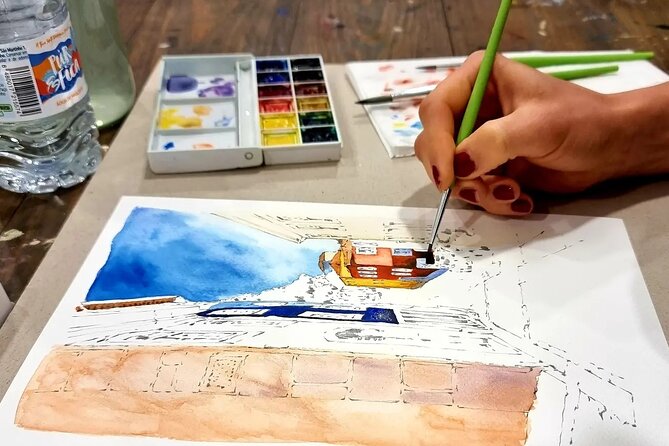 Create Watercolour With Hugo do Lago in Porto - Getting there: São Bento to a narrow uphill street