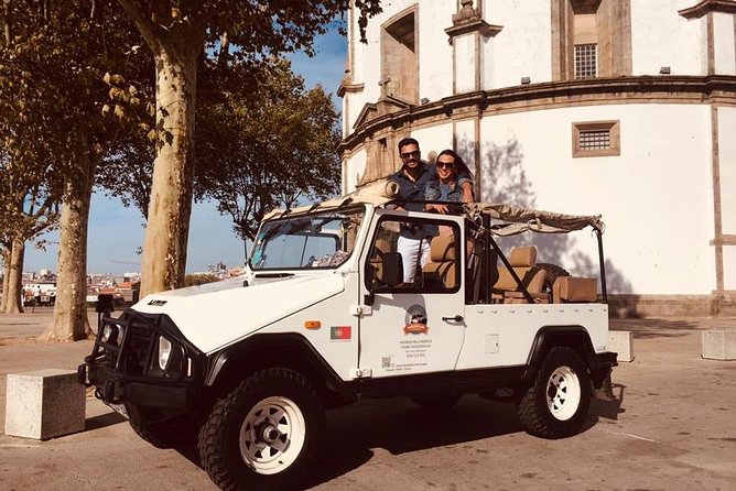 Discover the essence of the classic port UMM military jeep - Serra do Pilar Viewpoint, Then Port Wine: The Moment Porto Clicks