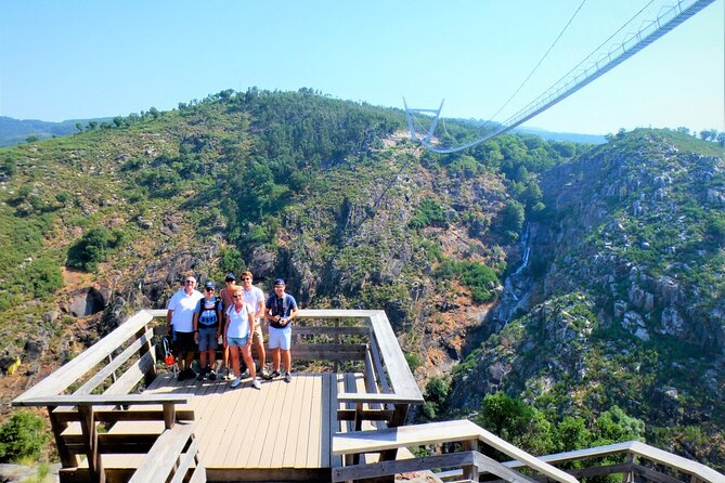 From Porto Suspension Bridge 516 Arouca and Passadiços do Paiva - The walk begins at Alvarenga and the Suspension Bridge 516 moment
