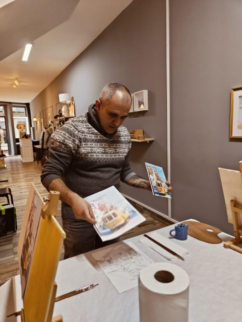 Porto: Acrylic and Oil Painting Class with a Local Artist - Finding Boiler Studio Near S. Bento Train Station