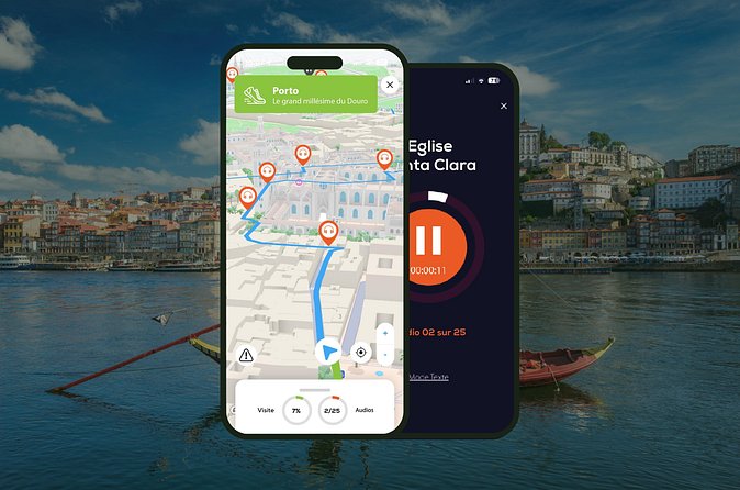 Porto Audio guided walking tour 3h00 and 27 audio commentary - Clerigos Tower viewpoints and the Ferreira Borges market area