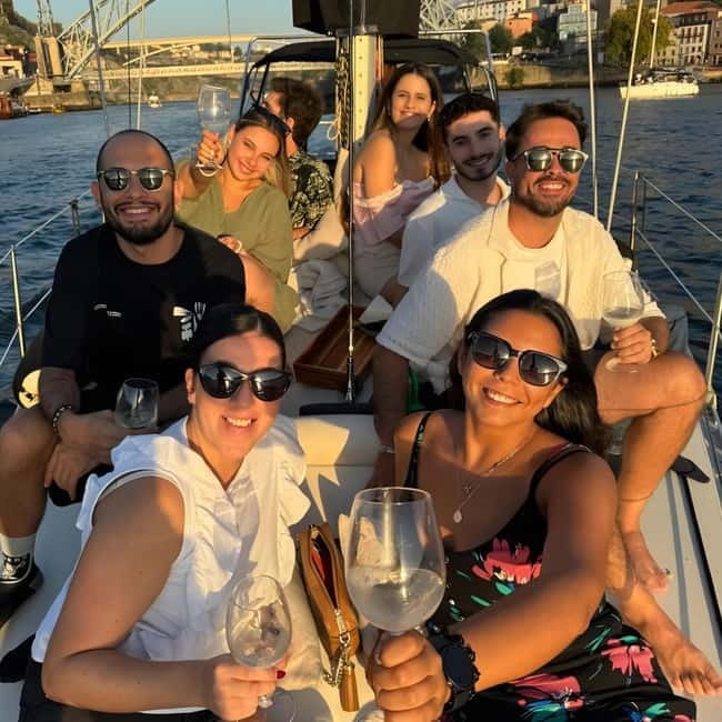 Porto: Best Exclusive Charming Sailboat Sunset - Douro wine lineup: what you’ll likely be tasting