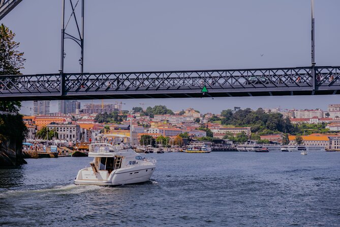Porto: Private Luxury Yacht Cruise with Wines and Local Snacks - Dom Luís I: the iconic bridge that ties Porto and Gaia together
