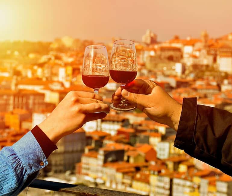 Porto: Sunset Walking Tour with Port Wine and Views - First rooftop Port wine tasting: relax while the city warms up
