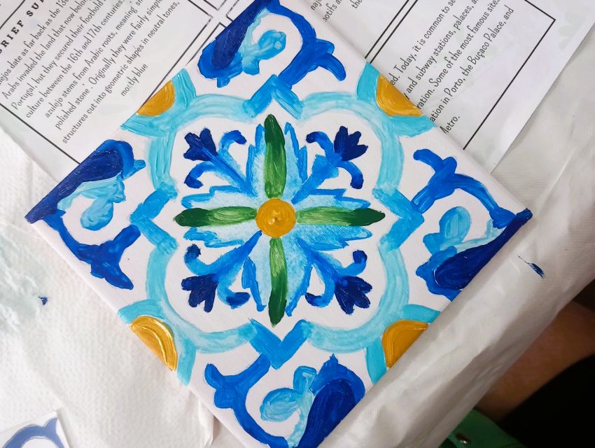 Porto: Tile Painting and Cocktails in Downtown Porto - Picking colors and patterns that feel like Porto