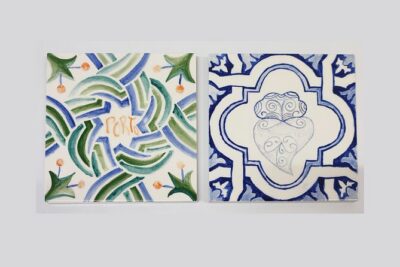 Porto Tile Painting Workshop in artist studio