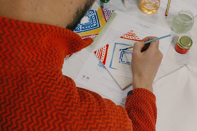 Porto: Tile Painting Workshop with Porto Wine - Sé do Porto - Painting a Tile Like a Teacher Is Sitting Next to You