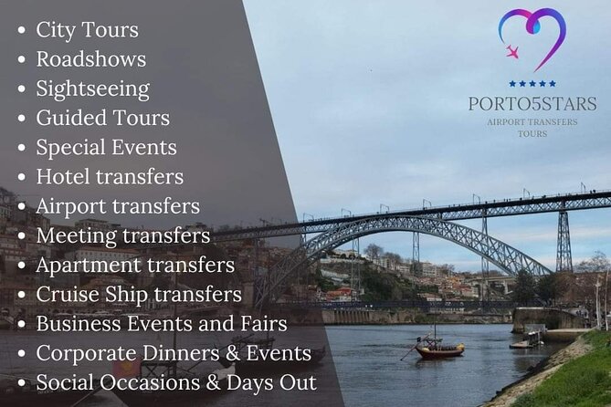 Private Airport or City Transfer in Porto - Pickup the day before, not on arrival day