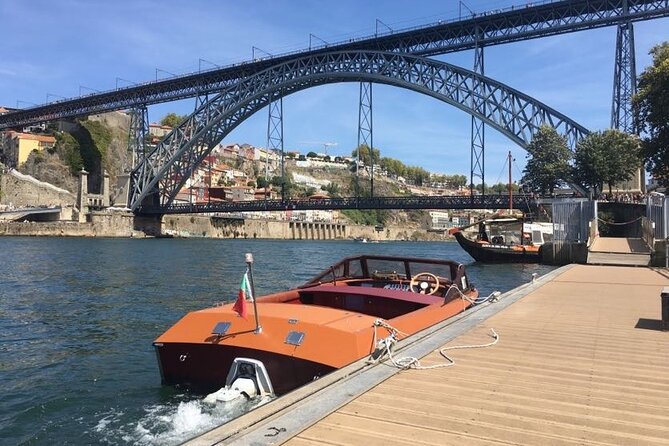 Private Boat Tour - Ricky's Douro - Cais de Gaia stop: winery names and 300-year-old port buildings in view