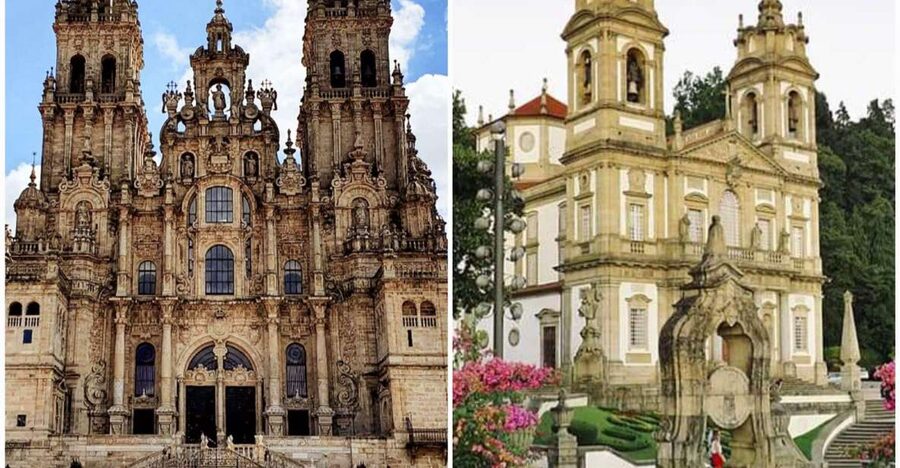 SANTIAGO COMPOSTELA+BRAGA: Private Religious Tour from Porto - Bom Jesus do Monte: the sanctuary stop that changes the scenery