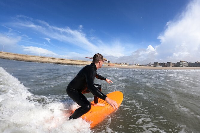 Small Group Surf Coaching in Porto with photos - What happens during the lesson, from first waves to real progress